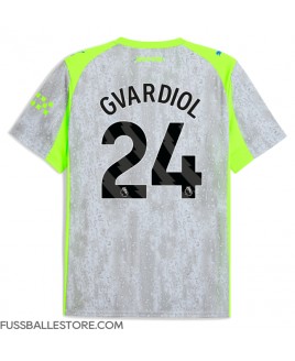 Günstige Manchester City Josko Gvardiol #24 3rd trikot 2025-26 Kurzarm